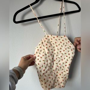 Zara watermelon sleeveless top